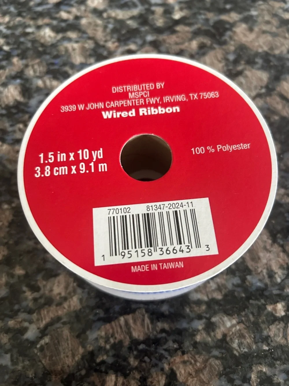 CELEBRATE IT WIRED RIBBON USA GNOMES 1.5